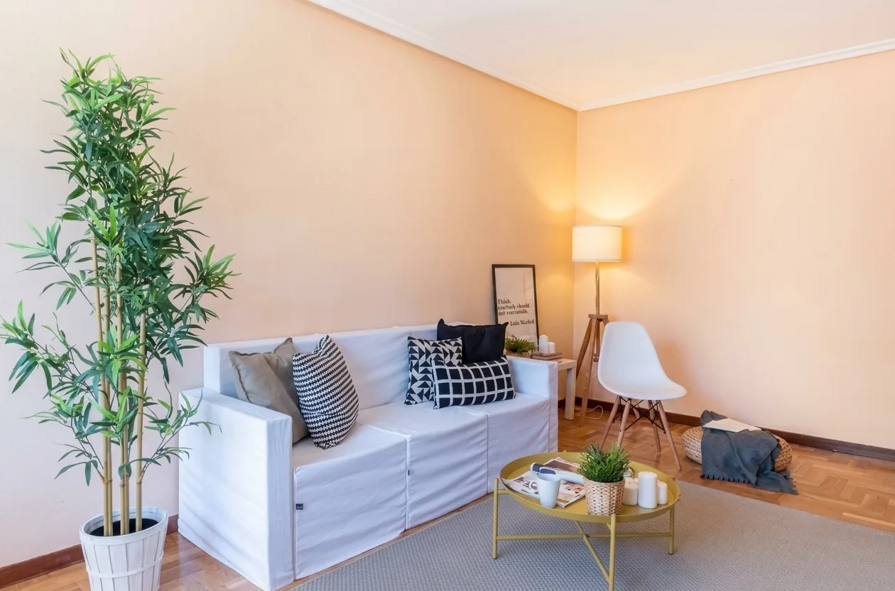 El mismo salón después del Home Staging de Vibra Inmobiliaria